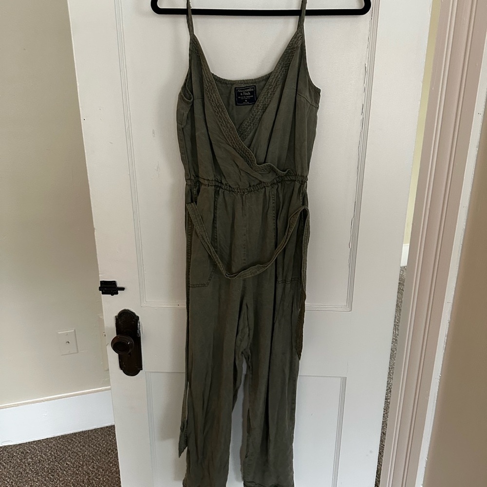Abercrombie & Fitch Olive Jumpsuit
